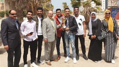 فوز تجارة العريش بكأس الدوري الثقافي الفني