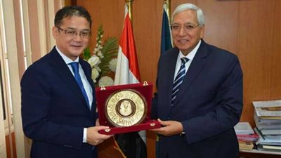 محافظ الدقهلية يستقبل وفد 