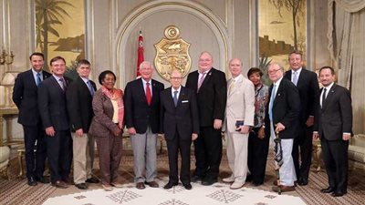 الرئيس التونسي يبحث مع وفد أمريكي تطورات الأزمة الليبية