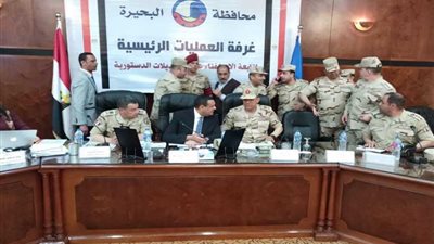 محافظ البحيرة يستقبل رئيس أركان المنطقة الشمالية