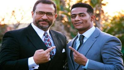 محمد رمضان وماجد المصري في كواليس 