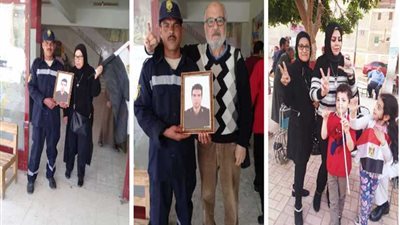 تصويت أسر شهداء الشرطة في الاستفتاء 