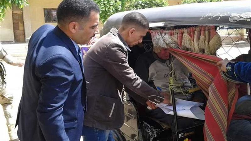 مريض يدلي بصوته داخل