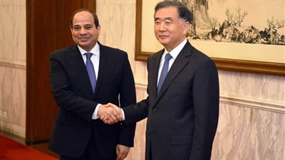 الرئيس السيسى يلتقى رئيس المجلس الاستشارى الصينى