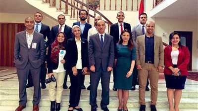 سفير مصر بإثيوبيا يستقبل الوفد المشارك في المنتدى الأفريقي للشباب