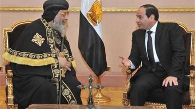الرئيس السيسي يبعث برقية تهنئة إلى البابا تواضروس الثاني بمناسبة عيد القيامة المجيد
