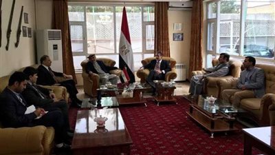 السفير المصري في أفغانستان يستقبل النائب الأول لرئيس مجلس الشيوخ