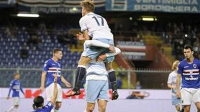 لاتسيو يفوز على سامبدوريا (1/2) في الدوري الإيطالي لكرة القدم