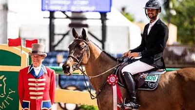 نائل نصار يتوج بلقب بطولة الأساتذة للفروسية