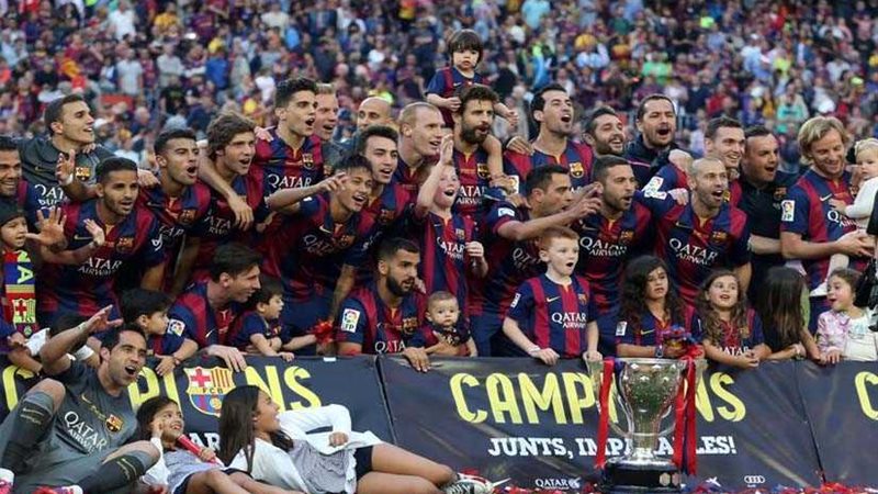 تتويج برشلونة بالليجا