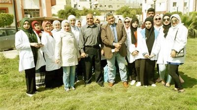 طالبات شعبة التغذية بجامعة العريش فى زيارة تطبيقية لمستشفى العريش العام