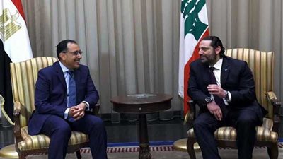 مدبولي ينقل تحيات السيسي للشعب اللبناني.. ويؤكد دعم مصر لهم في مواجهة التحديات