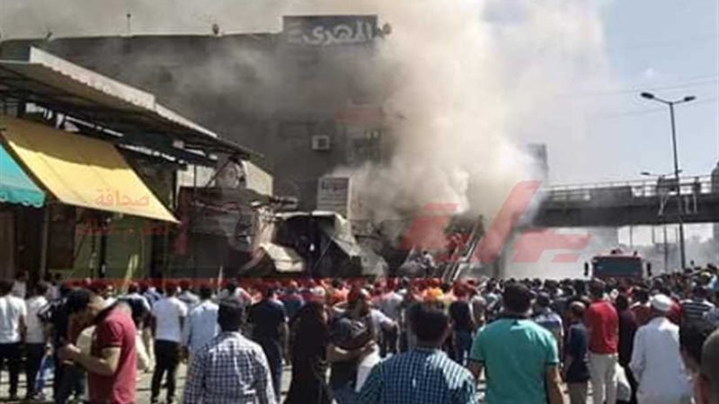 بالصور.. حريق مروع