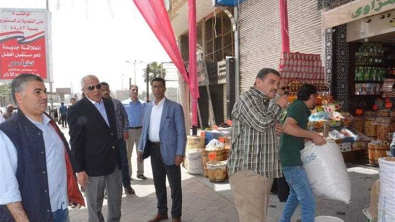 محافظ الجيزة يزيل