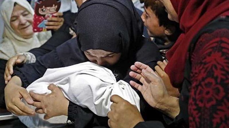استشهاد رضيعة فلسطينية