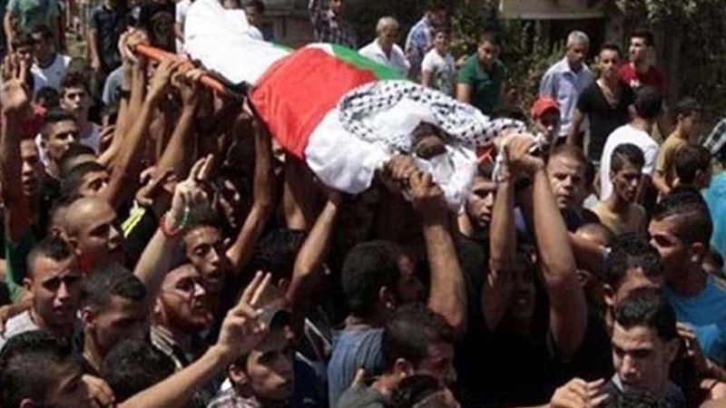 استشهاد فلسطيني في