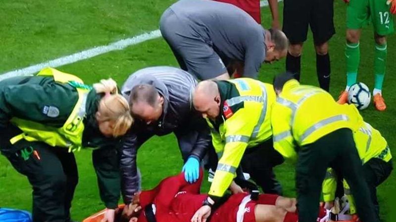 شاهد.. إصابة قوية