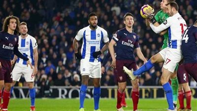 تعادل آرسنال وبرايتون (1/1) في الدوري الإنجليزي الممتاز لكرة القدم