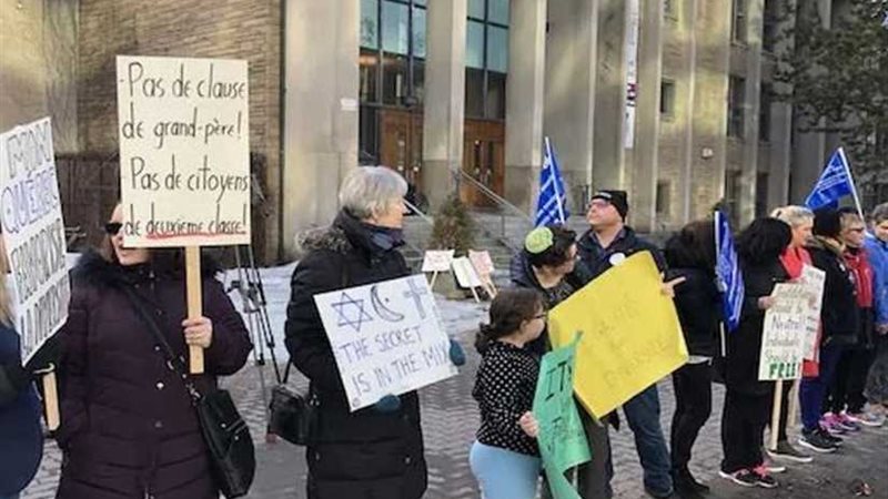 سلسلة بشرية في مونتريال