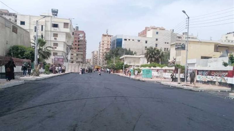 الانتهاء من رصف شوارع