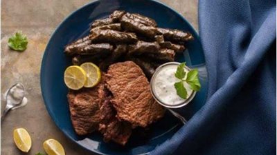 طريقة عمل طاجن ورق العنب باللحمة