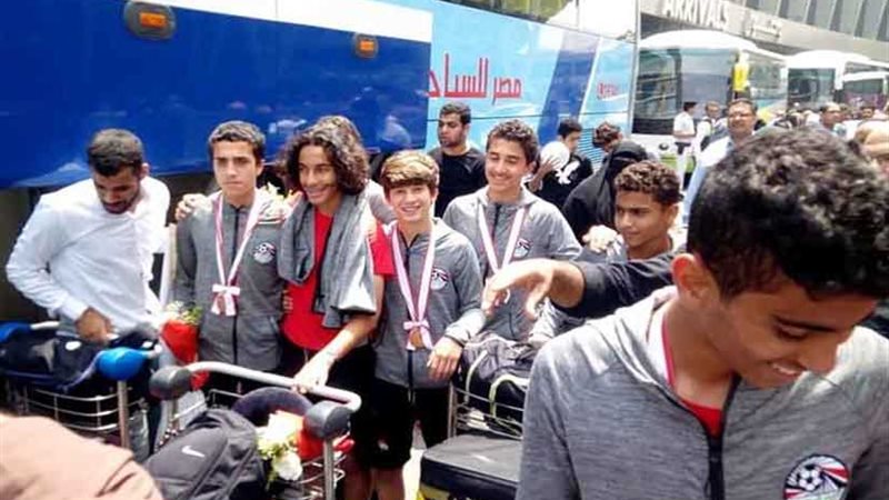 استقبال حافل لناشئي