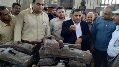 رئيس السكة الحديد يتفقد مواقع العمل بوسط وشرق الدلتا