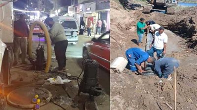 الانتهاء من تطهير خطوط مياه حي ثان بالإسماعيلية