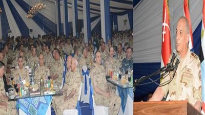 وزير الدفاع: القوات المسلحة صاحبة المسئولية الأكبر فى حماية الأمن القومى المصرى