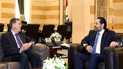 لبنان: الحريري يبحث مع مسئول أمريكي العلاقات الثنائية والأوضاع الإقليمية