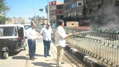 اللواء علاء يوسف يتفقد عمليات تجميل طرق سمنود