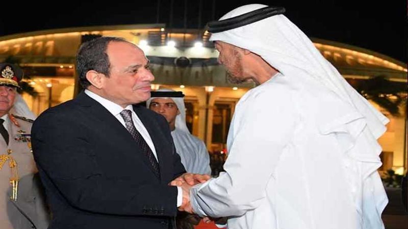 الرئيس يودع ضيف مصر