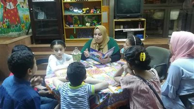 قصص للأطفال وورش حكي بمكتبة الطفل بثقافة الفيوم