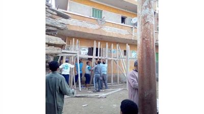 إجراءات احترازية بعد تصدع عقار بـ”المنوفية“ والحماية المدنية تتدخل..(صور)