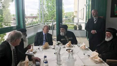 استقبال رسمي للبابا تواضروس في مقاطعة الڤيستفاليا بألمانيا