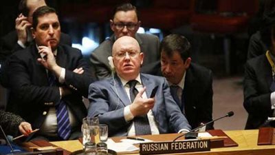 المندوب الروسي بمجلس الأمن ينفي قيام روسيا أو سوريا باستهداف المدنيين