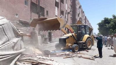 حملات لإزالة الإشغالات والتعديات بأبوتيج