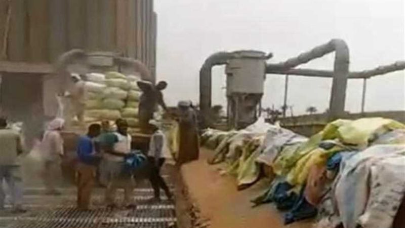 استقبال الأقماح بالأجولة