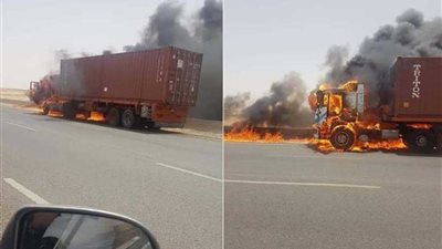 ارتفاع الحرارة يتسبب في انفجار سيارة نقل بـ