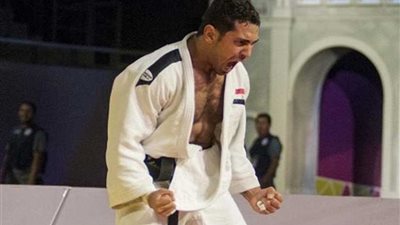 محمد عبد العال يحتل المركز الخامس بالجائزة الكبرى للجودو