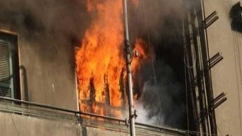 إخماد حريق شقة بطنطا