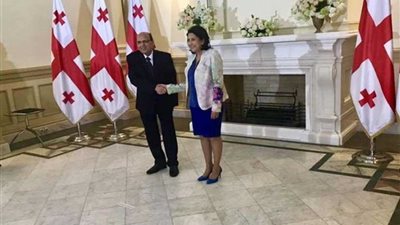 سفير مصر في أرمينيا يقدم أوراق اعتماده لرئيسة جورجيا