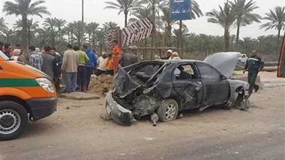 إصابة 6 أشخاص في حادثي سير ببني سويف