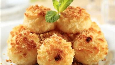 من حلويات رمضان.. شكلمة جوز الهند بالفانيليا