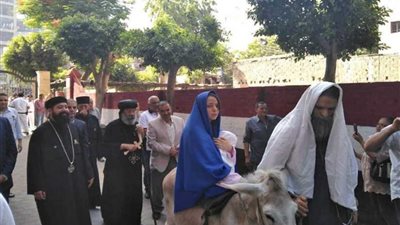 الكنيسة تحتفل بعيد دخول السيد المسيح مصر