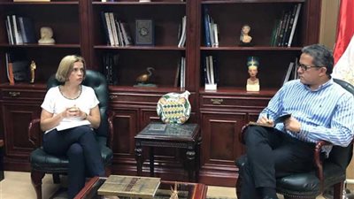 اجتماع وزير الآثار مع سفيرة بلجيكا لبحث تطوير قصر البارون إمبان