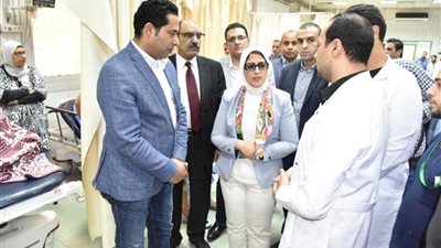 وزيرة الصحة تتفقد مستشفى معهد ناصر ضمن خطة التأمين الطبي للعيد