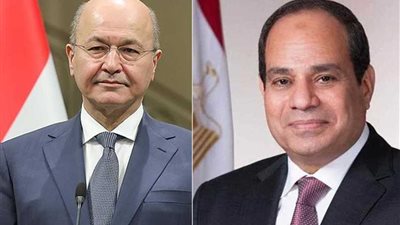 الرئيس السيسي يهنئ رئيس العراق بمناسبة حلول عيد الفطر المبارك