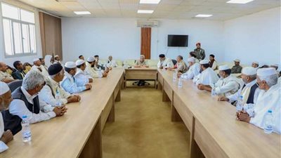 مشايخ وأعيان قبائل ليبيا بمحاور القتال لدعم الجيش الوطني الليبي