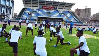 بالصور.. تدريبات منتخب تنزانيا في المركز الأولمبي استعدادًا للفراعنة